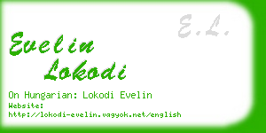 evelin lokodi business card